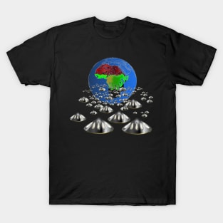 Juneteenth Back to Africa UFO fleet T-Shirt